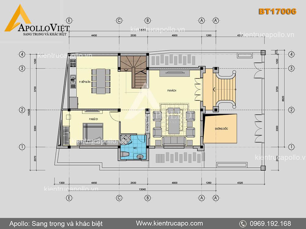 Mẫu biệt thự tân cổ điển hoành tráng cho gia chủ (BT17006)